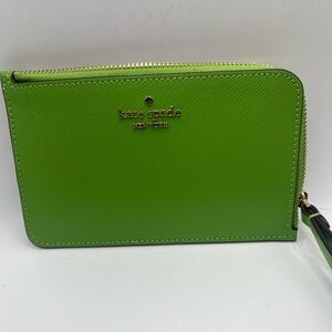 Kate Spade green wristlet. New with tags.